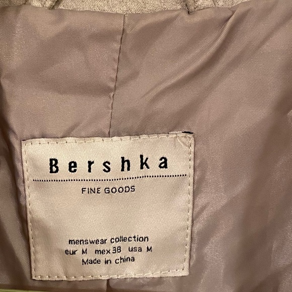 BERSHKA Suede Cream Jacket. Size M. - Picture 5 of 6